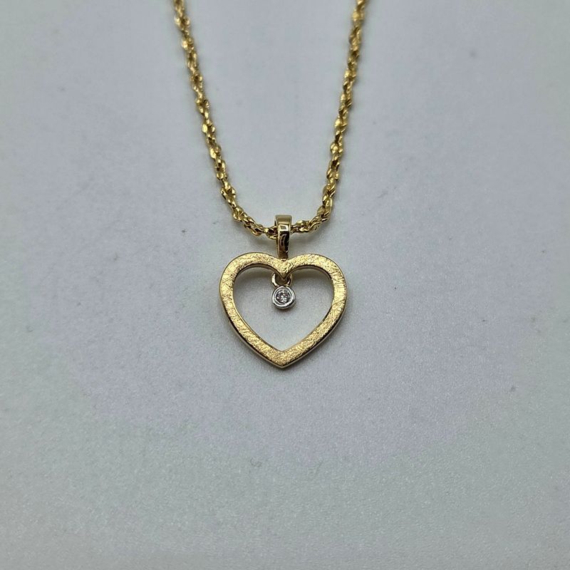 Anhänger Gelbgold Herz