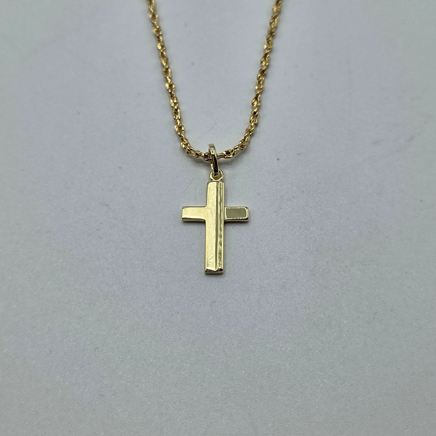 Anhänger Gelbgold Kreuz