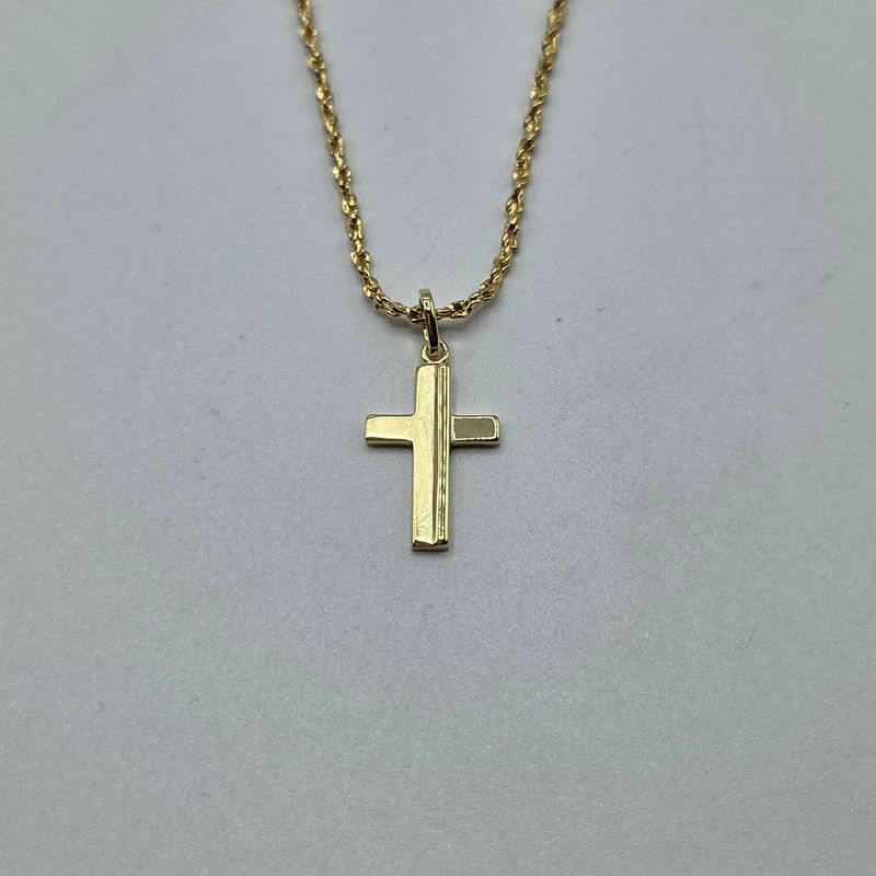 Anhänger Gelbgold Kreuz