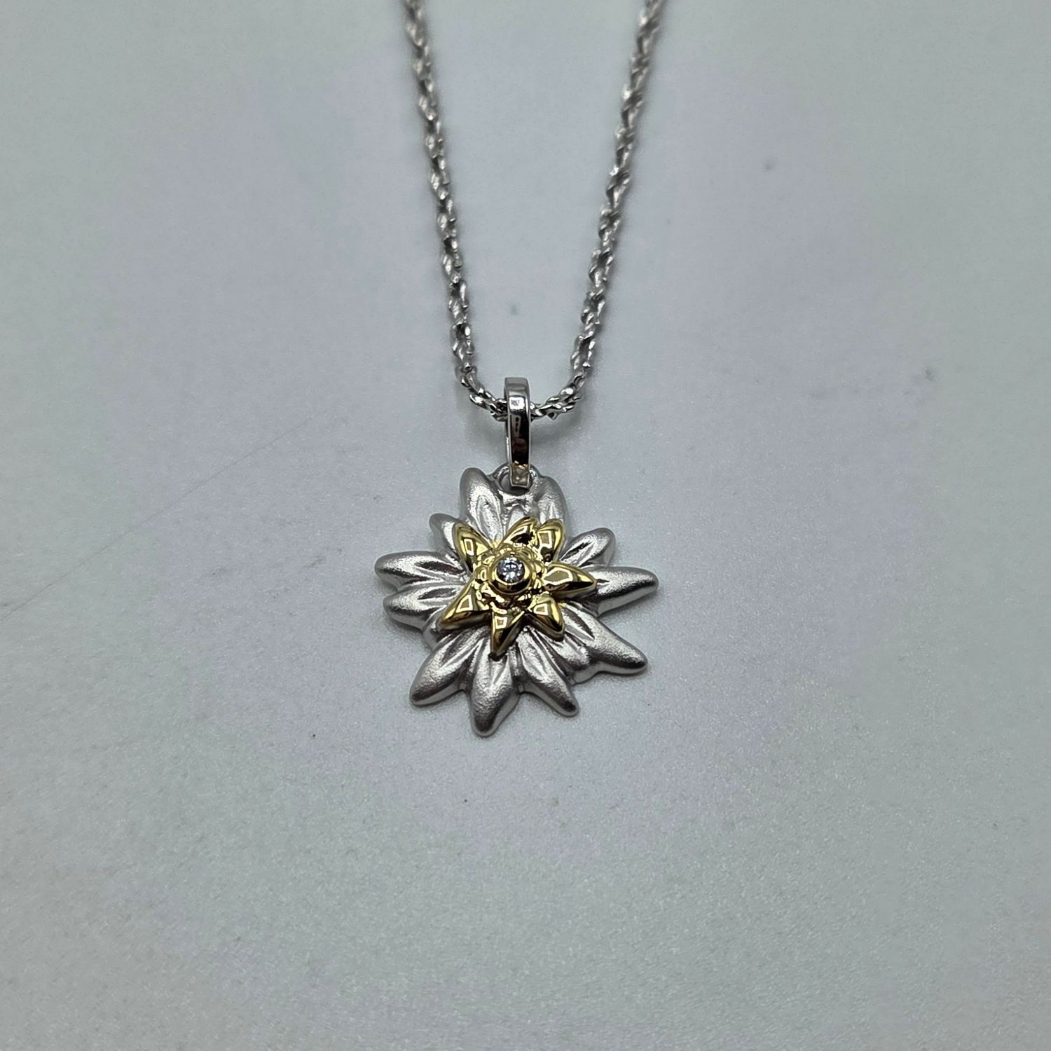 Anhänger Silber Edelweiss