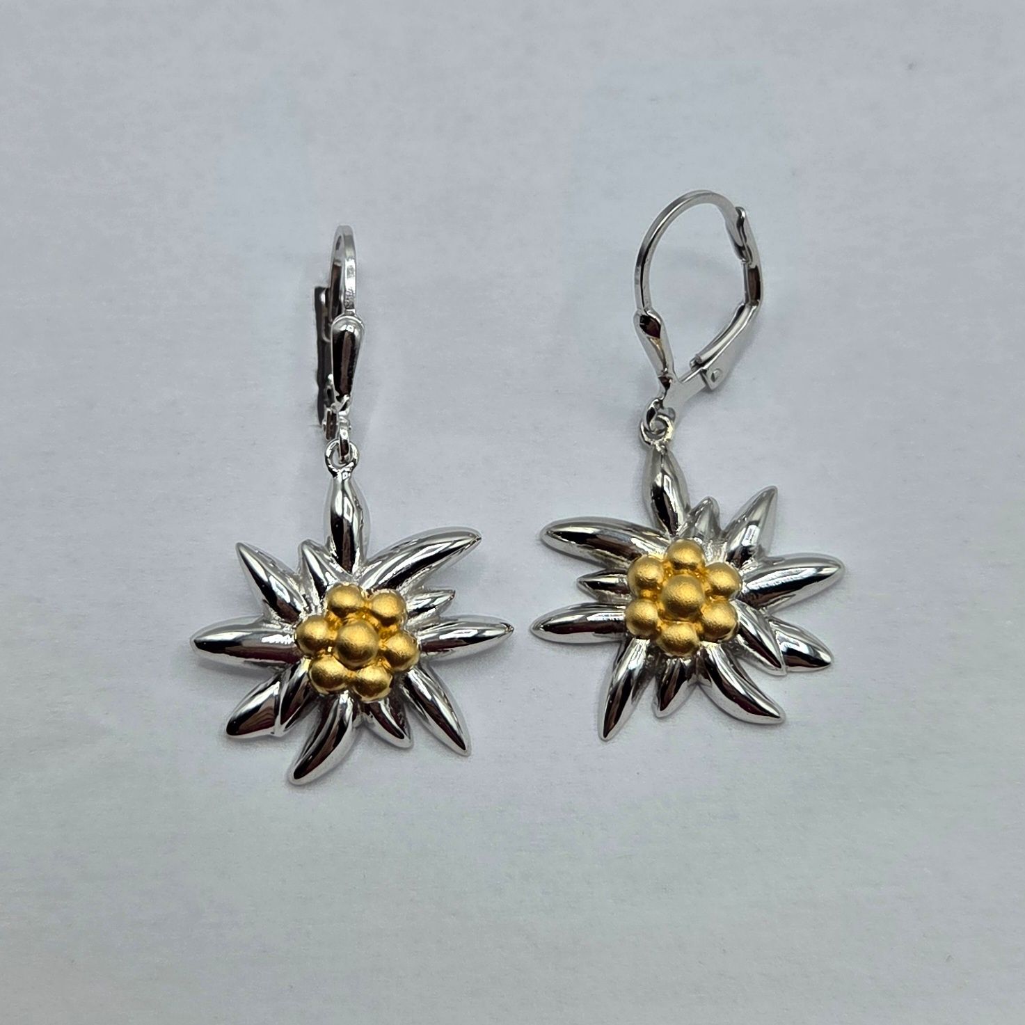 Ohrhänger Silber Edelweiss