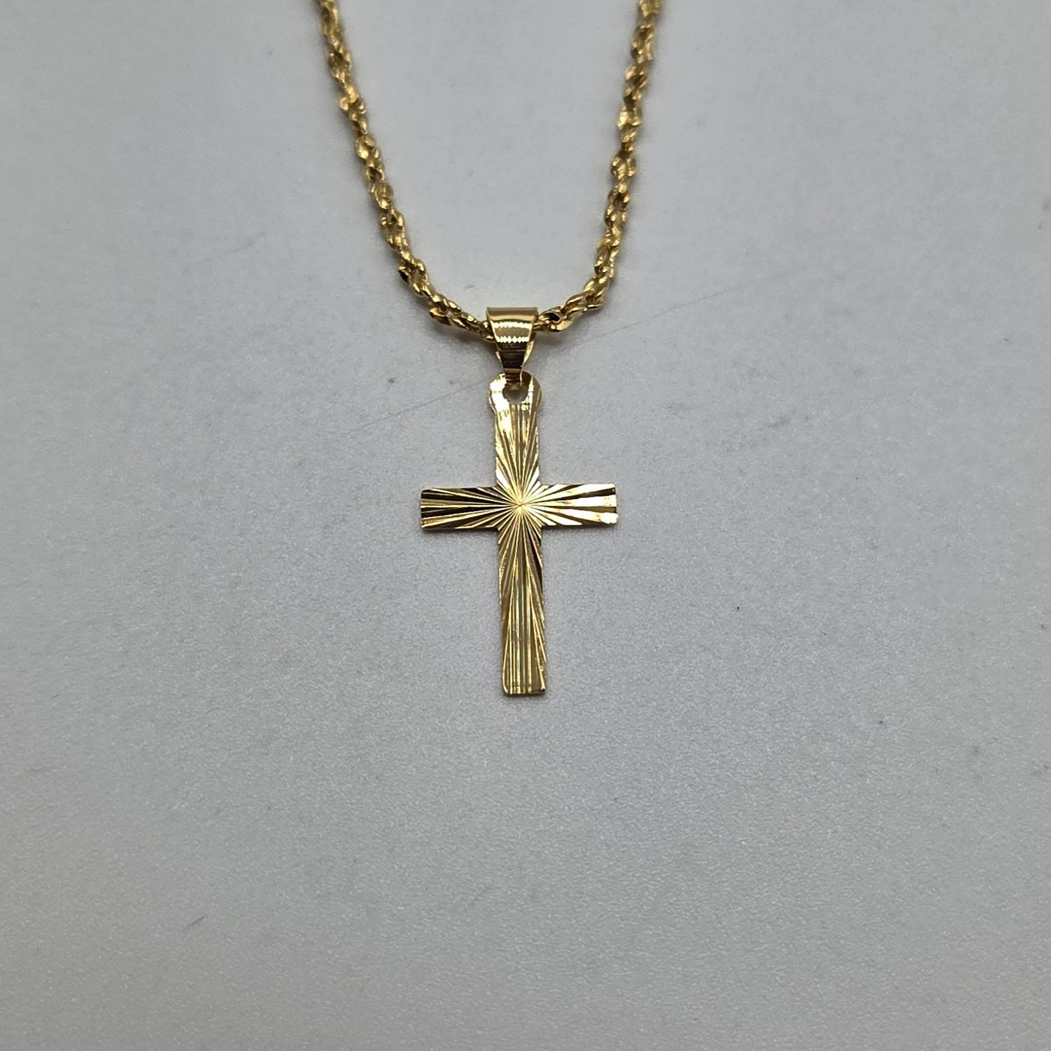 Anhänger Kreuz Gelbgold