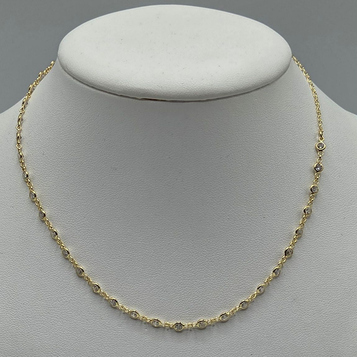 Collier Silber vergoldet