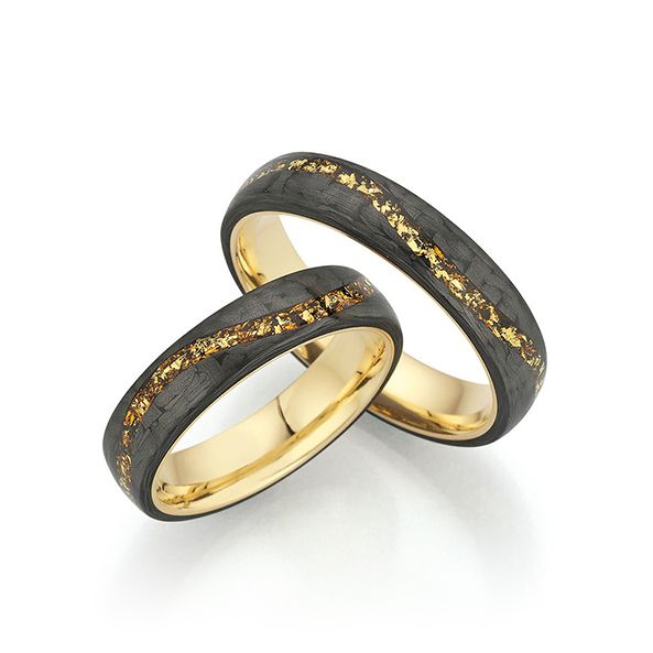 Trauring Modell Dark Lava