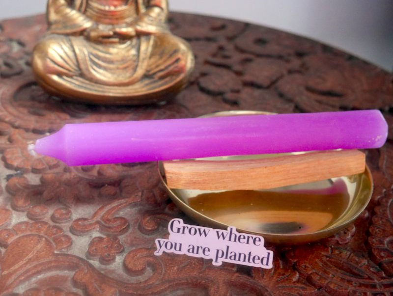 Kit de méditation chakra  couronne de couleur violet