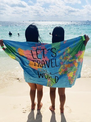 Toalla Let's travel the world