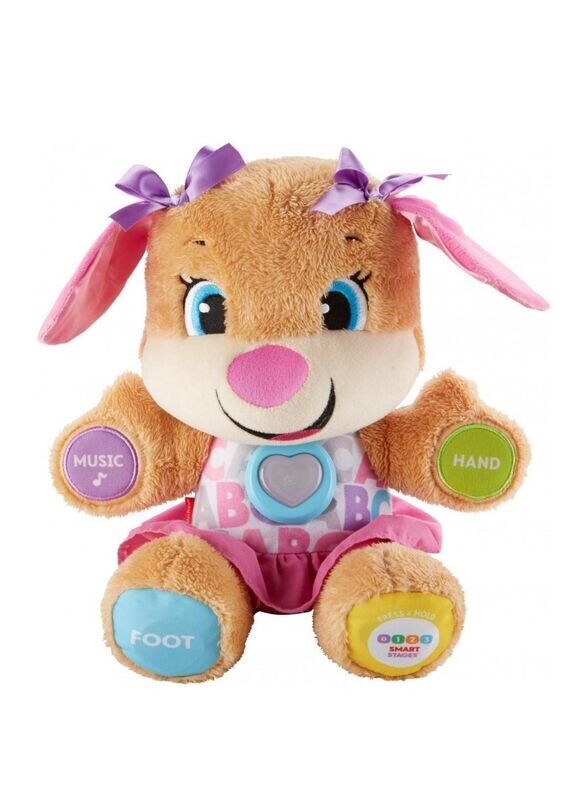 Pink Fisher-price laugh and learn Bear