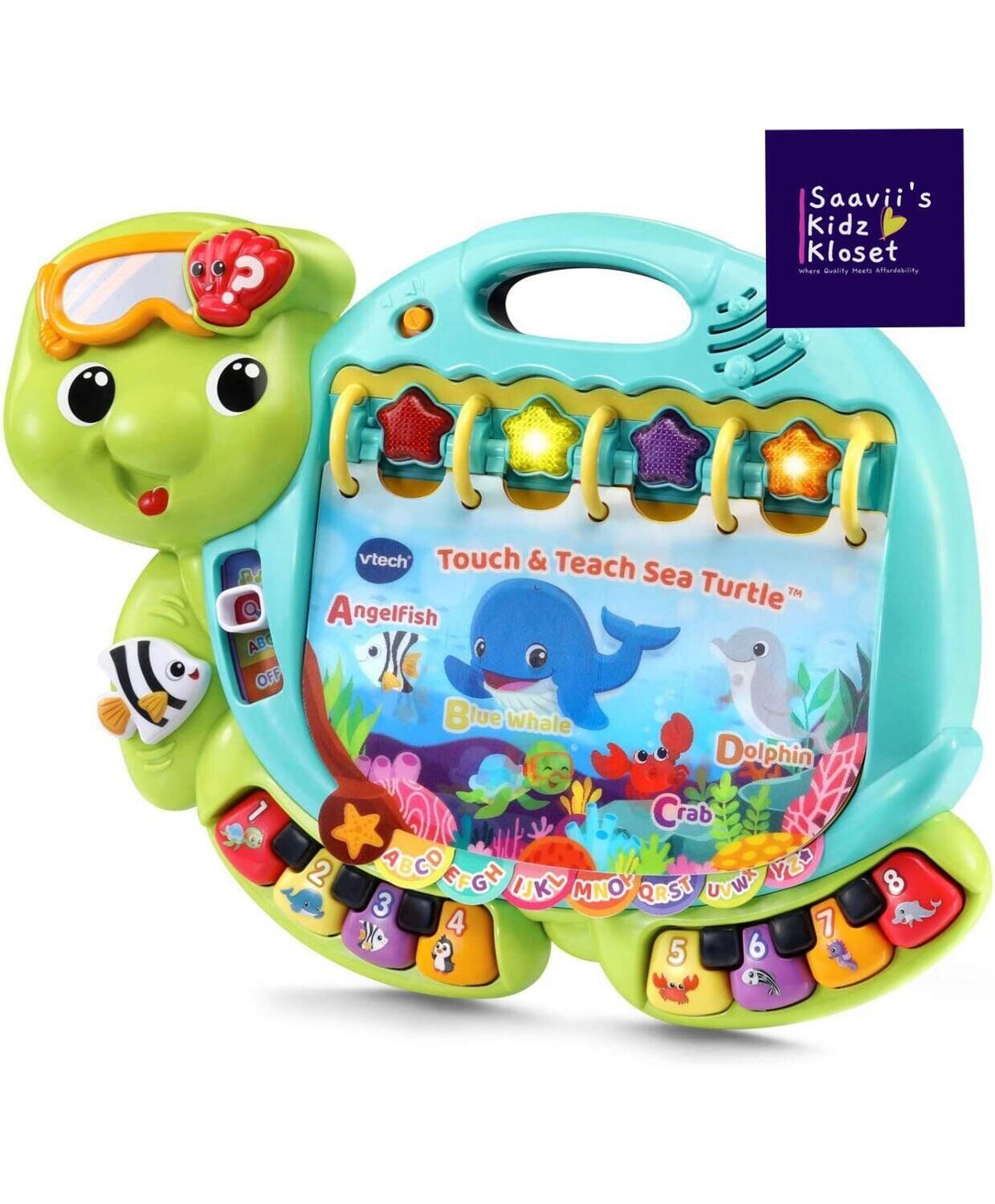 VTech Touch and Teach Sea Turtle Interactive Learning Book for Kids