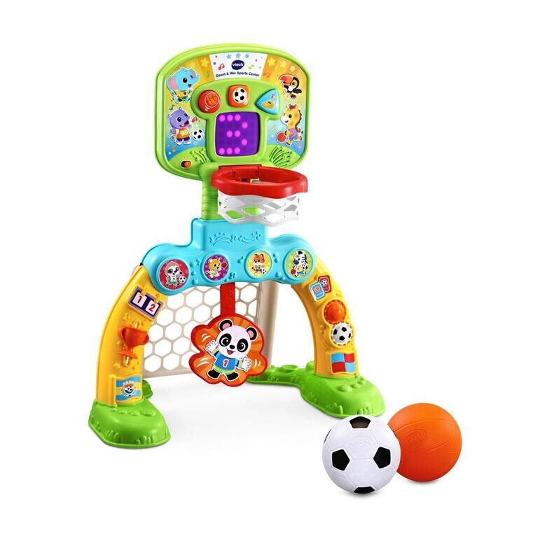 VTech Count and Win Sports Center Toddler Basketball and Soccer Smart Toy