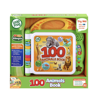 LeapFrog 100 Animals Book Interactive Bilingual Take-Along Word Book