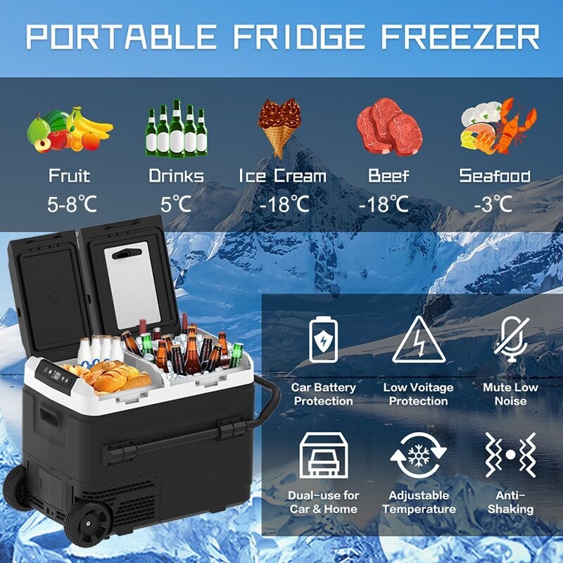 50L dual zone car fridge / freezer      Incl battery.