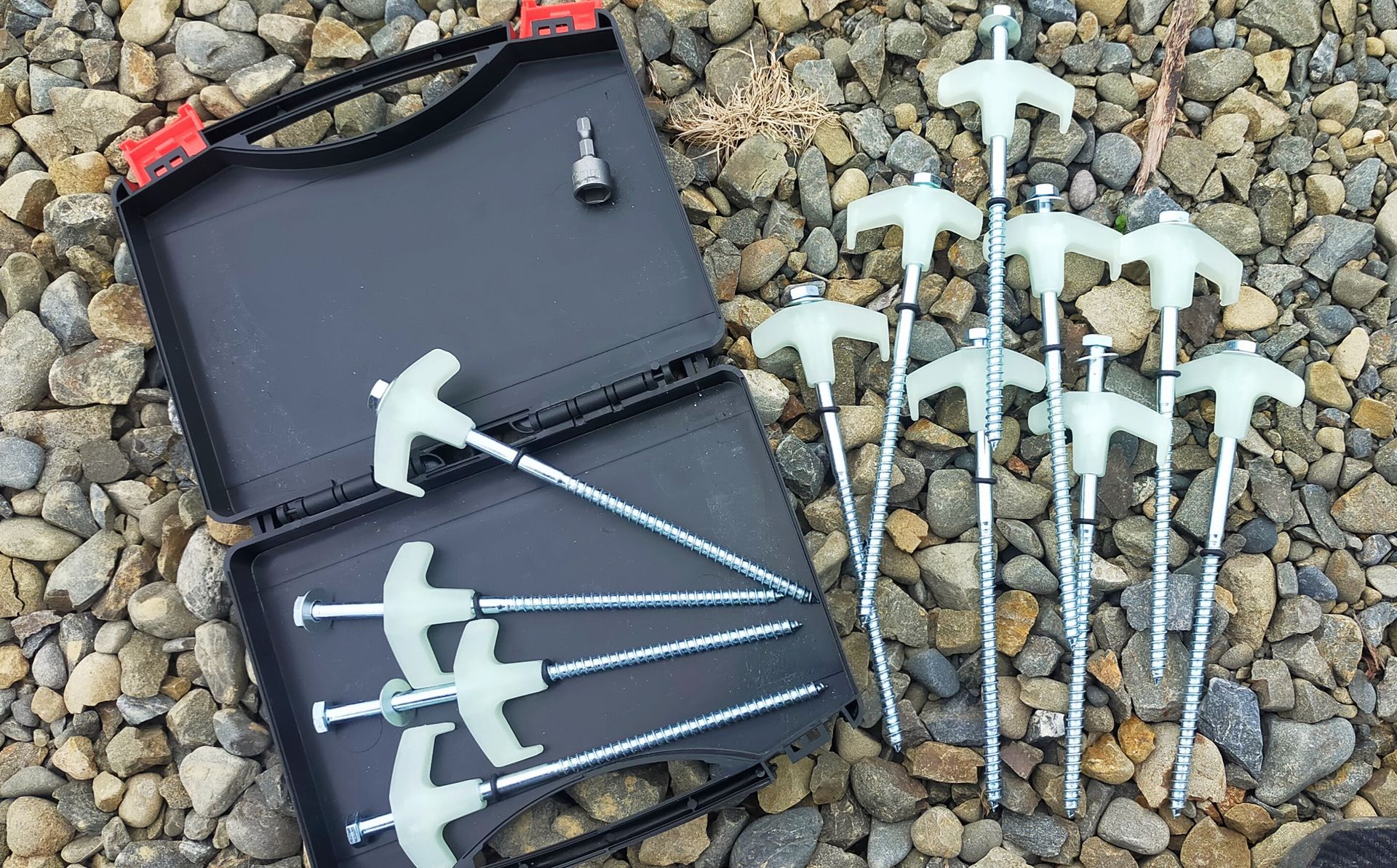 Glow in the Dark ground pegs