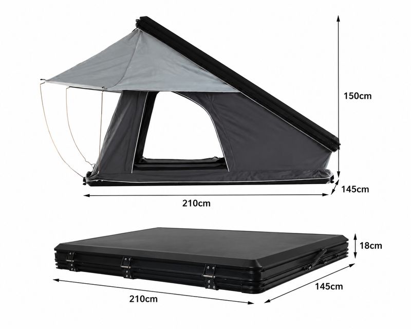 30 sec  GREEN edge Alum Hard Shell A frame X cross-145cm.