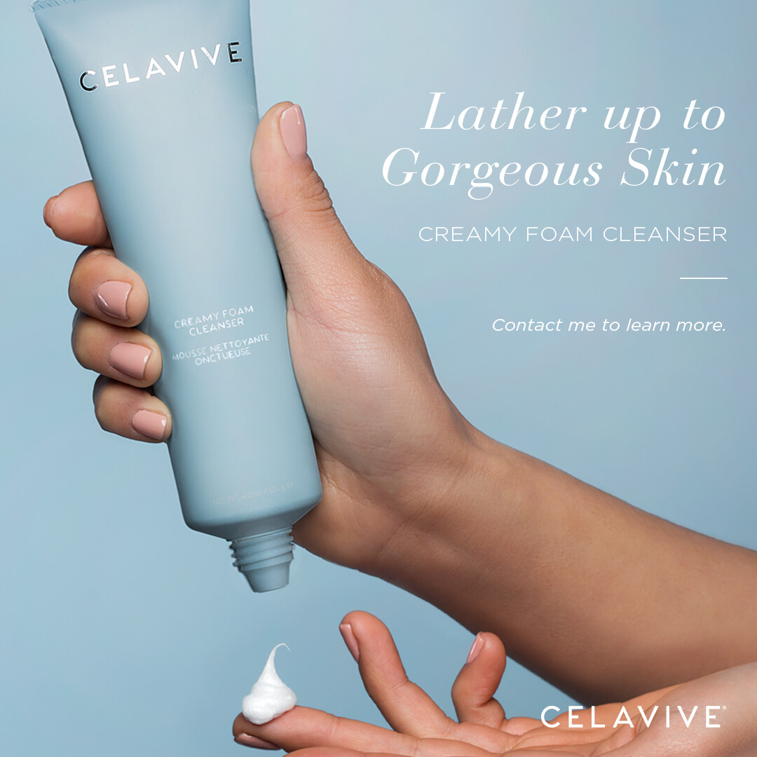 CELAVIVE SKINCARE - Condition While You Cleanse with Celavive® Creamy Foam Cleanser
