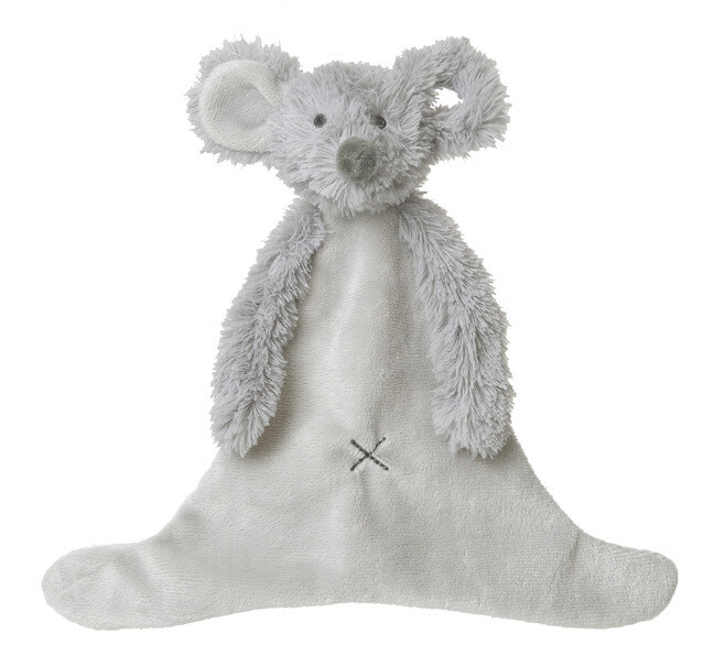 Happy Horse- Mouse Mindy Knuffeldoekje - 23cm - Grijs
