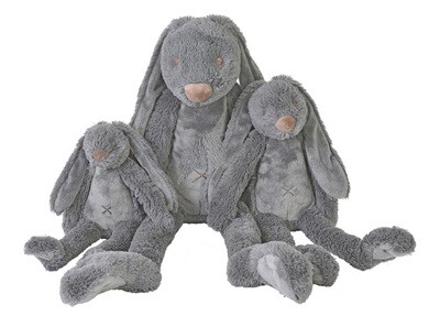Happy Horse - Deep Grey Rabbit Richie - 38cm - Donkergrijs