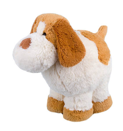 Unitoys - Hond Max - 35cm - Wit/bruin