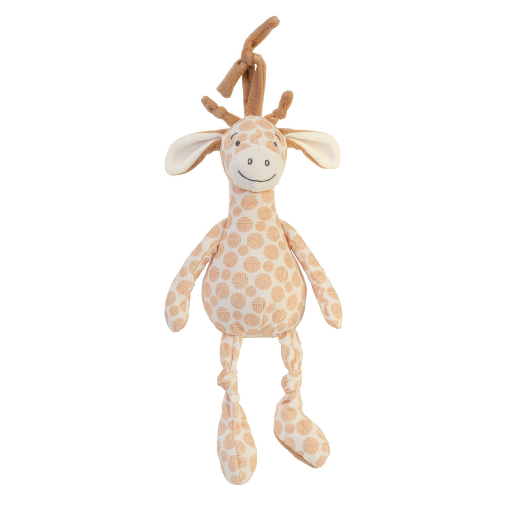 Happy Horse - Giraffe Gessy Muziekknuffel - 32cm - Beige/wit
