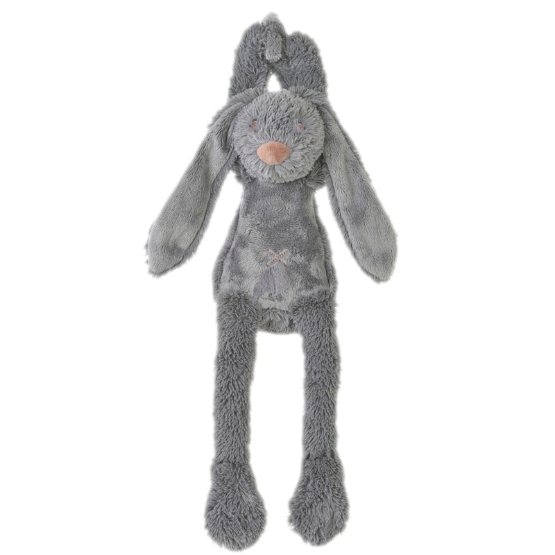 Deep Grey Rabbit Richie Muziekknuffel