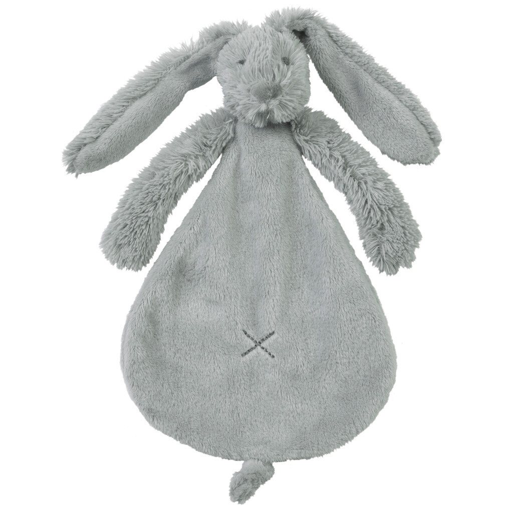 Happy Horse - Grey Rabbit Richie Knuffeldoekje - 25cm - Grijs