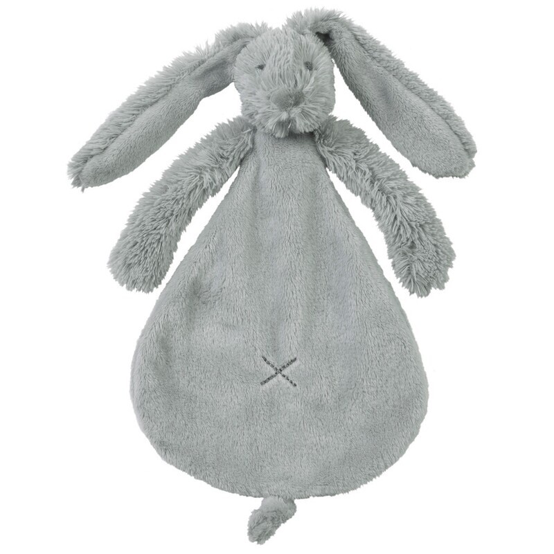 Happy Horse - Grey Rabbit Richie Knuffeldoekje - 25cm - Grijs
