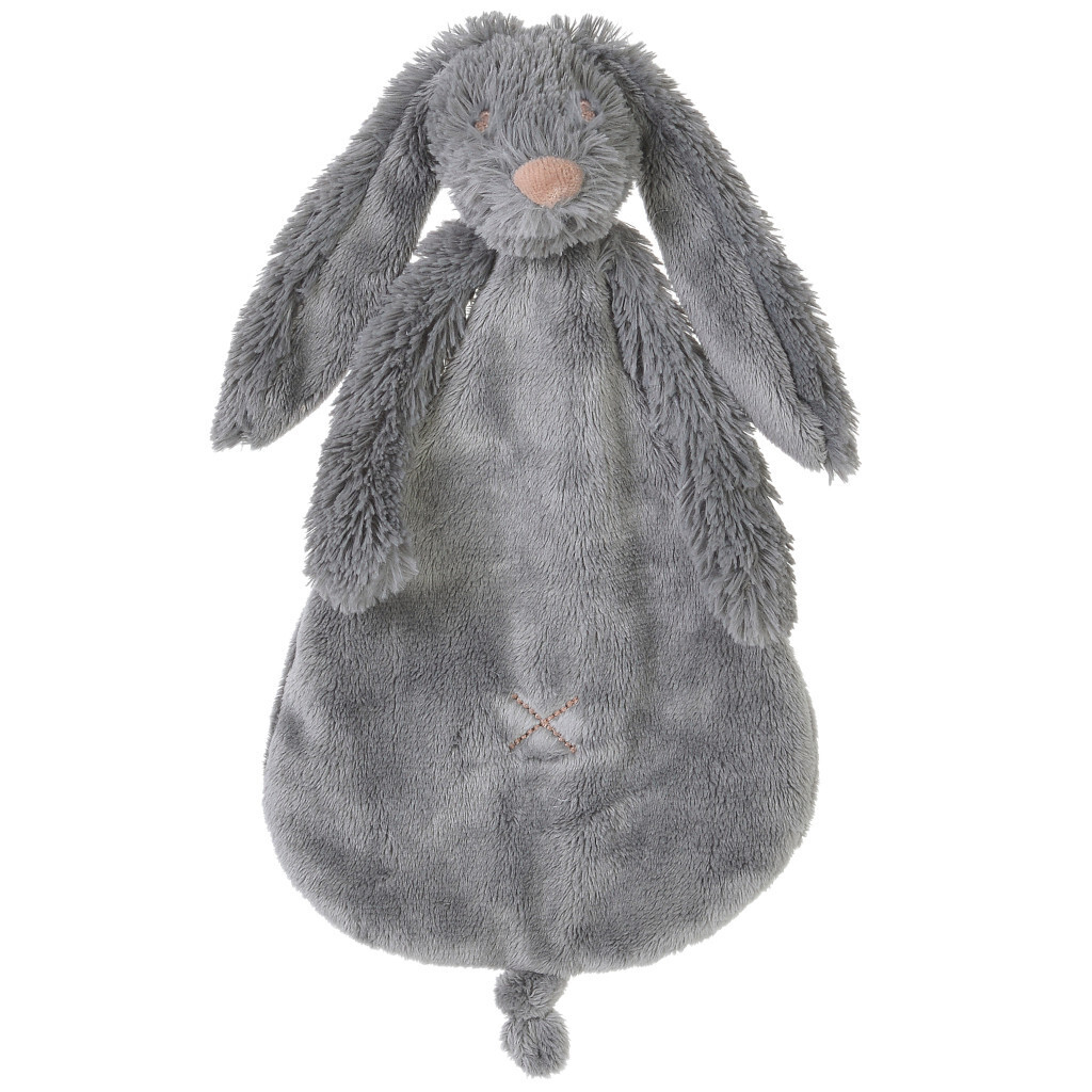 Happy Horse - Deep Grey Rabbit Richie Knuffeldoekje - 25cm 