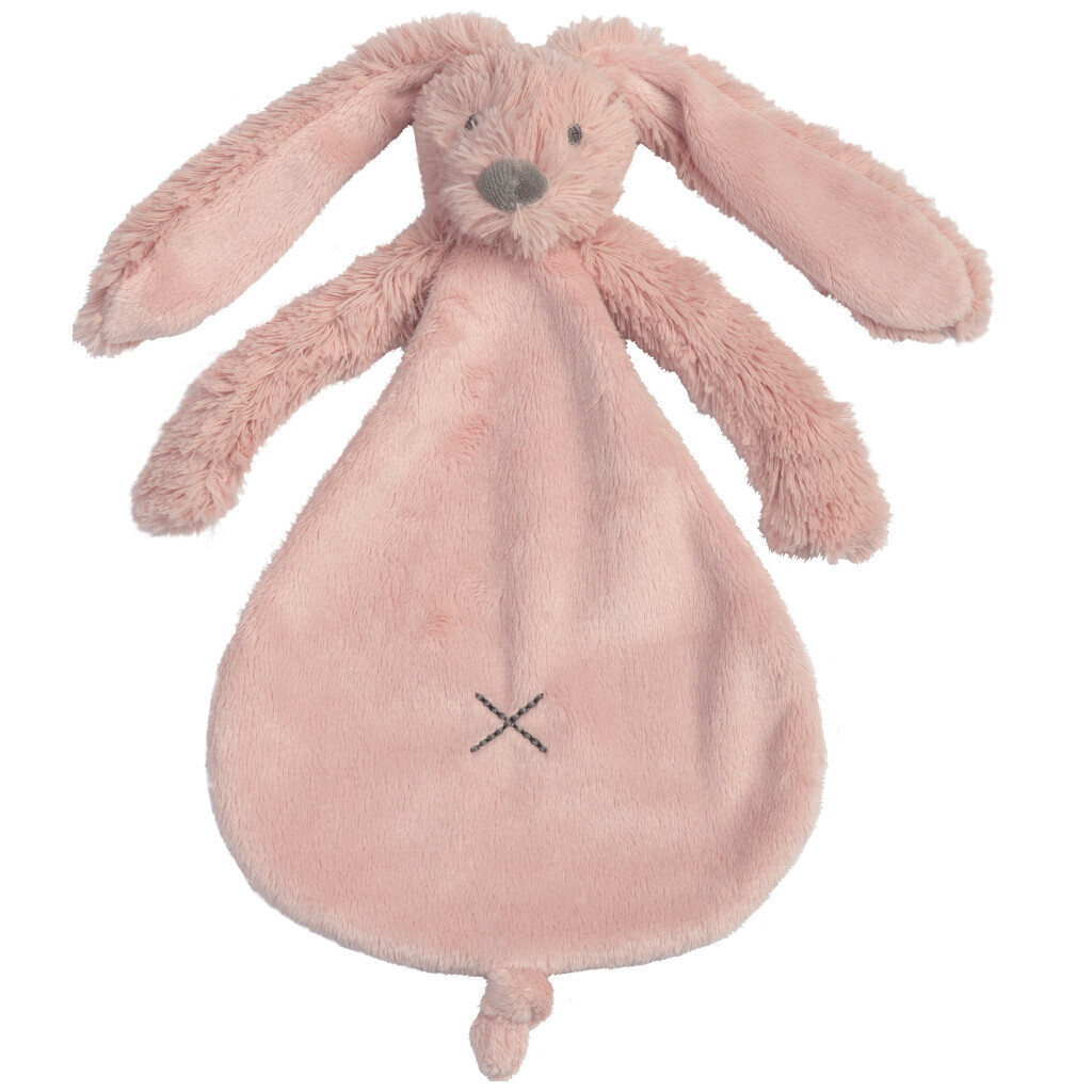 Happy Horse - Old Pink Rabbit Richie Knuffeldoekje - 25cm - Roze