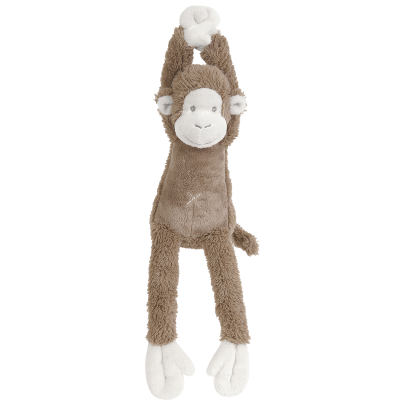 Happy Horse - Clay Monkey Mickey Muziekknuffel - 40cm - Bruin