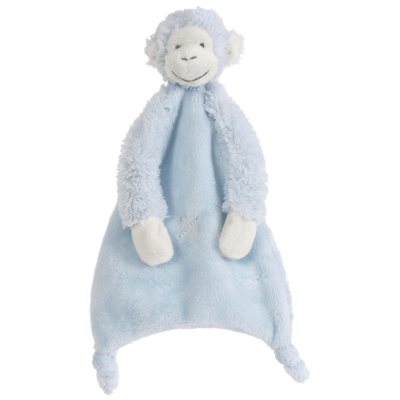 Happy Horse - Blue Monkey Mickey Knuffeldoekje - 28cm - Blauw