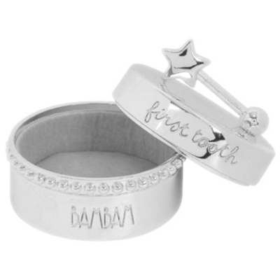 Silver Plated Tooth Box