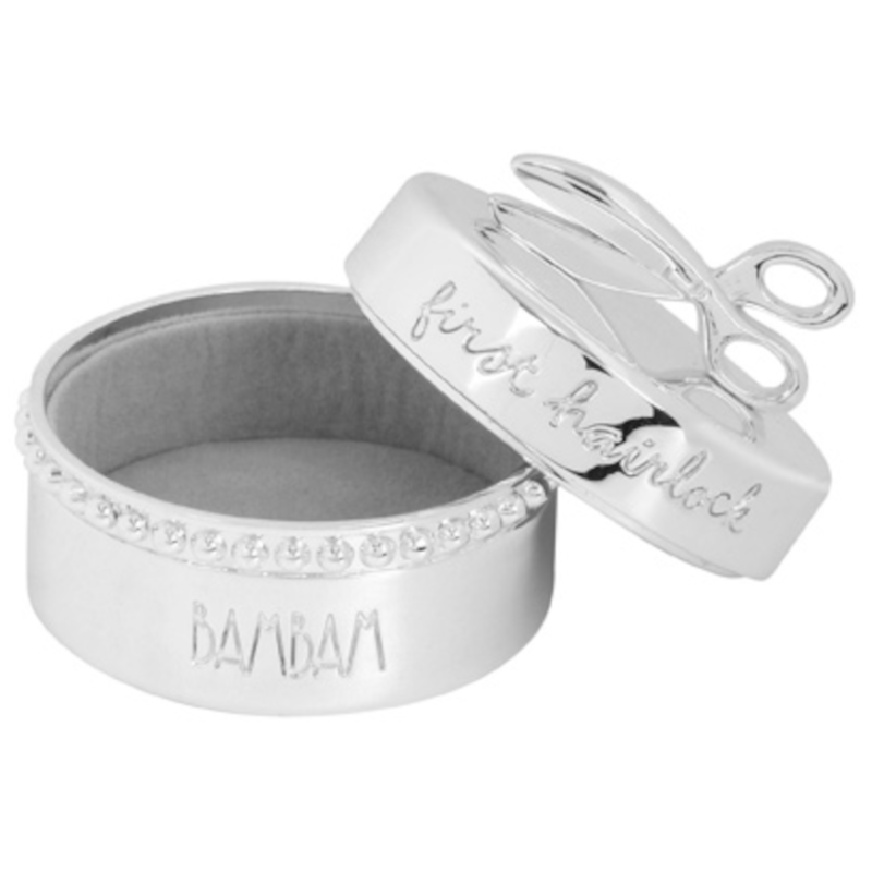 Silver Plated Hairlock Box