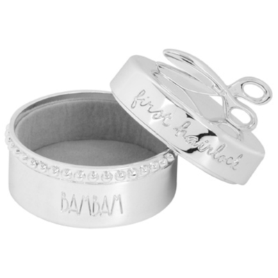 Silver Plated Hairlock Box