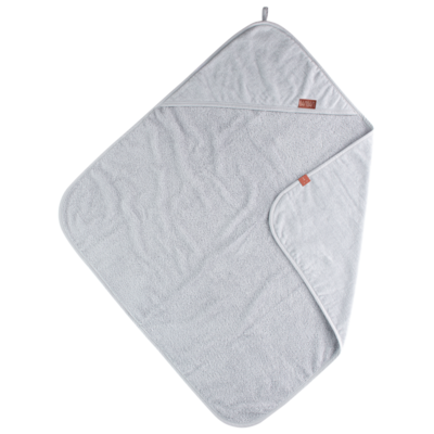 Organic Hooded Towel Grey