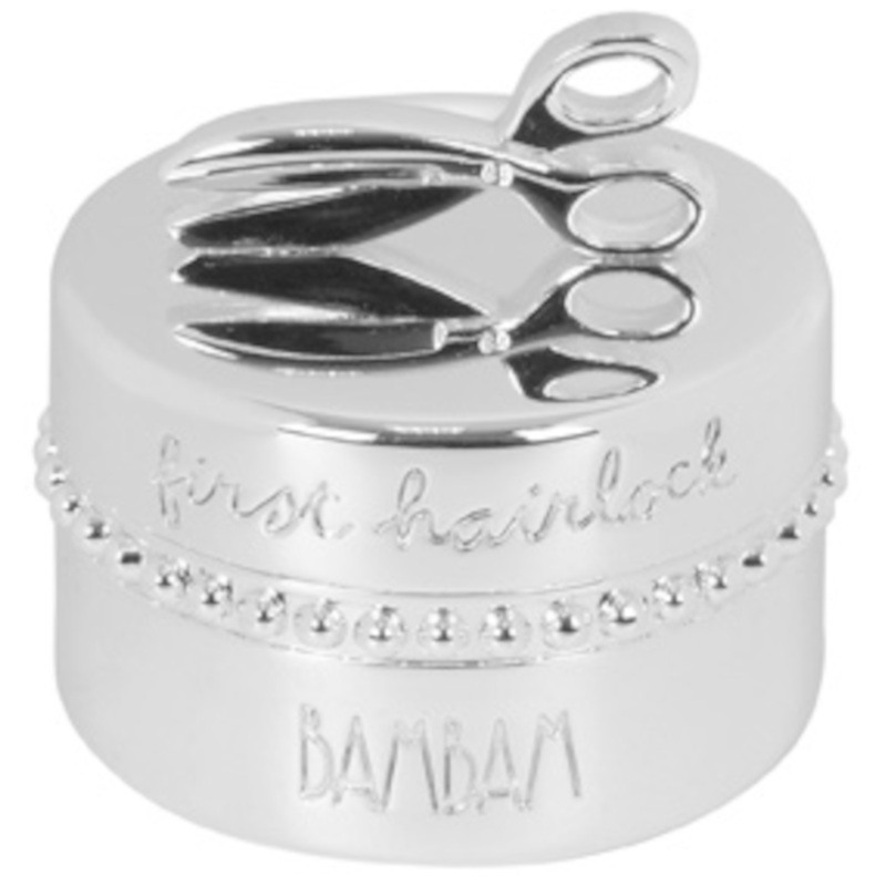 Silver Plated Hairlock Box