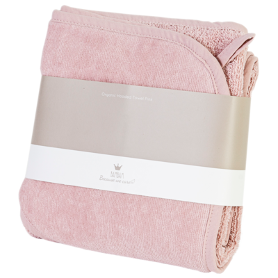 Organic Hooded Towel Pink