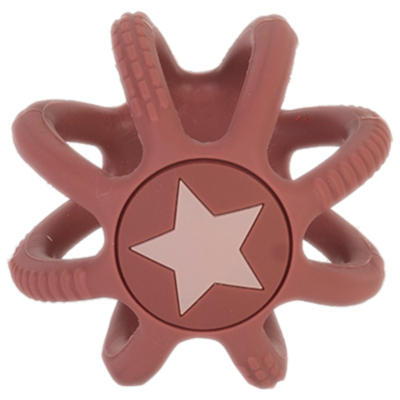 BAMBAM - Silicone Ball - Grijpspeelgoed Baby - Roest