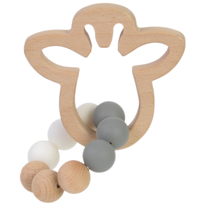 BAMBAM FSC Wooden Giraffe Teether