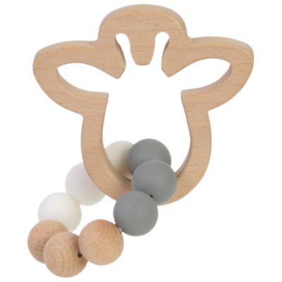 BAMBAM FSC Wooden Giraffe Teether