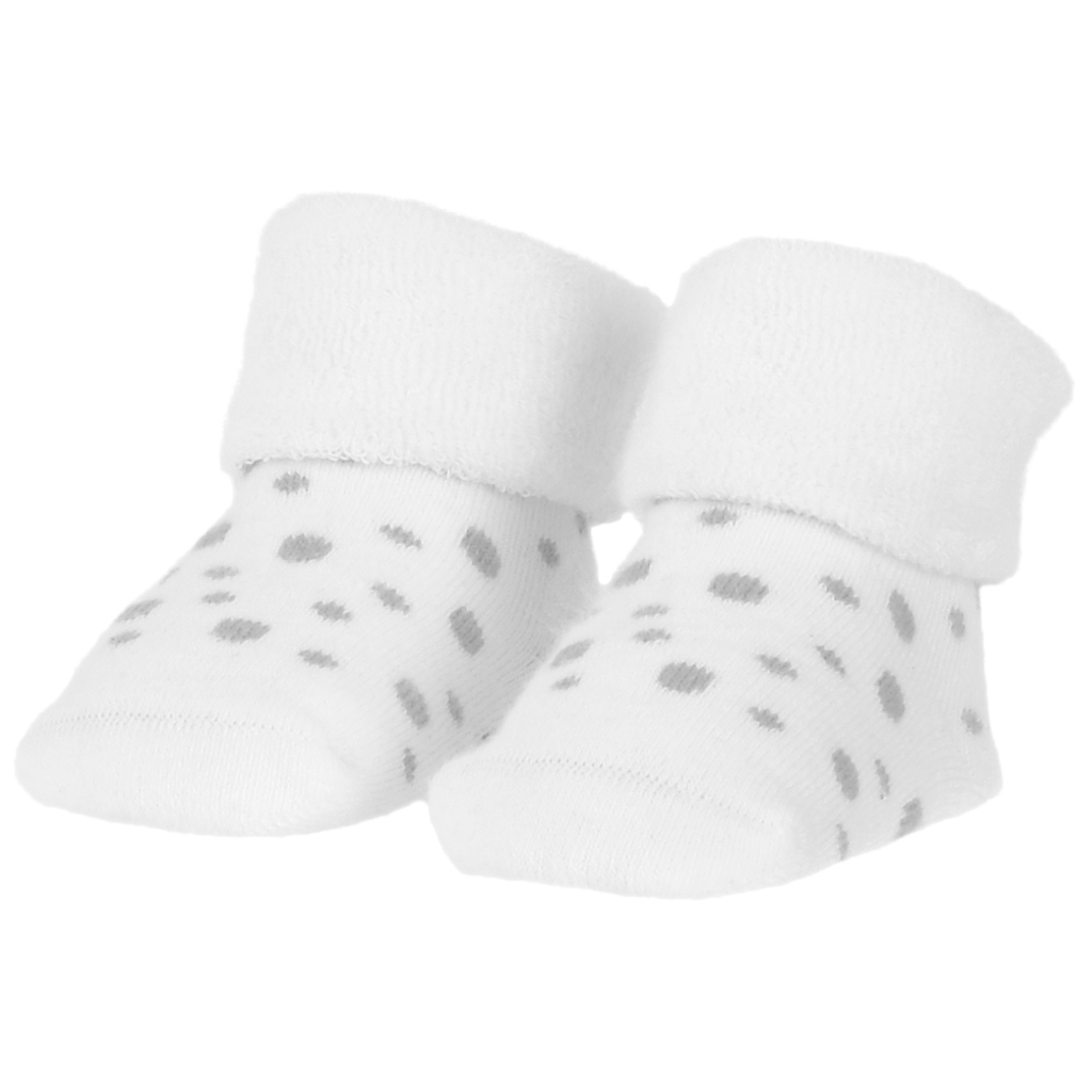 BAMBAM Organic Socks White with Dots