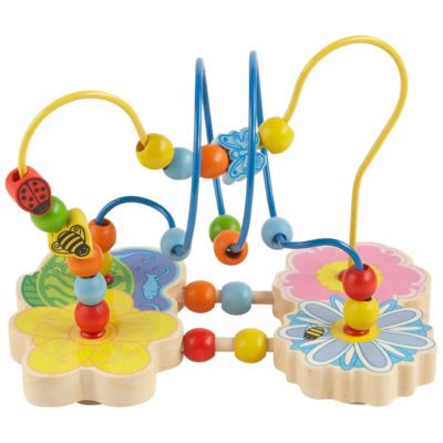 Primi Passi -Educatief Houtenspeelgoed - Bloemen Fantasie Frame - Vanaf 6 maanden