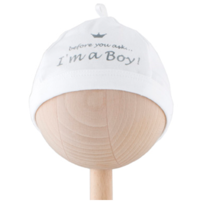 BAMBAM Babymutsje &#39;I&#39;m a Boy&#39;