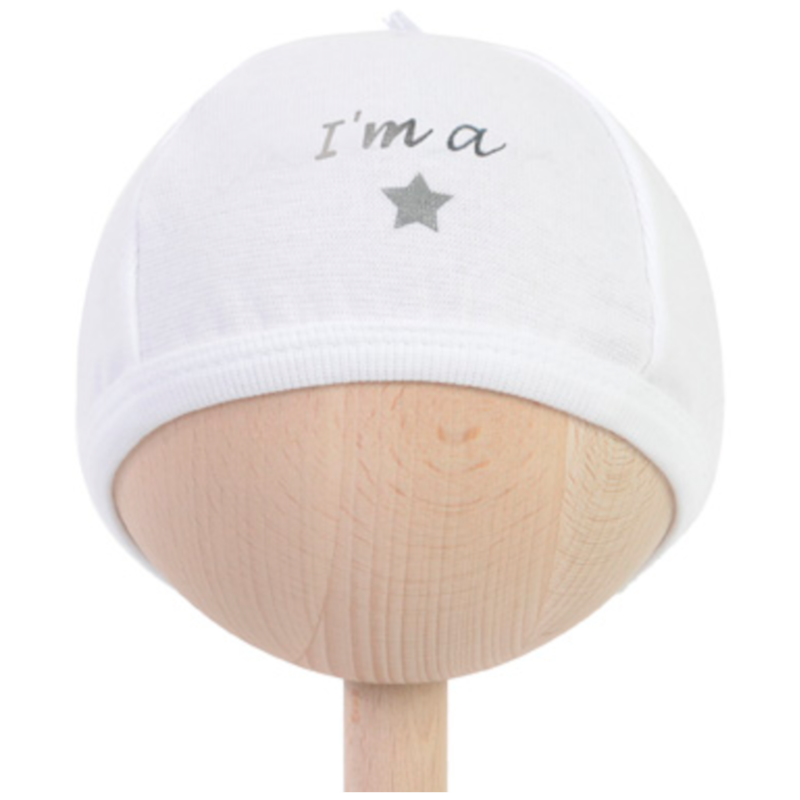 BAMBAM Babymutsje &#39;I&#39;m a star&#39;