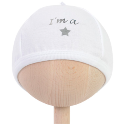 BAMBAM Babymutsje &#39;I&#39;m a star&#39;