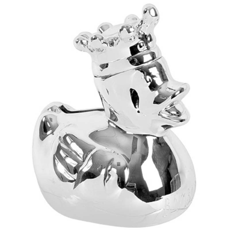 Silver Plated Duck Moneybank