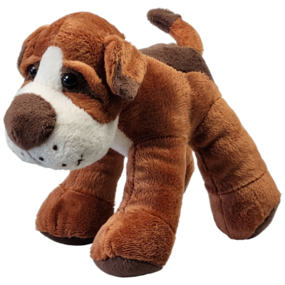 Unitoys - Hondje Browny -  20cm - Donkerbruin