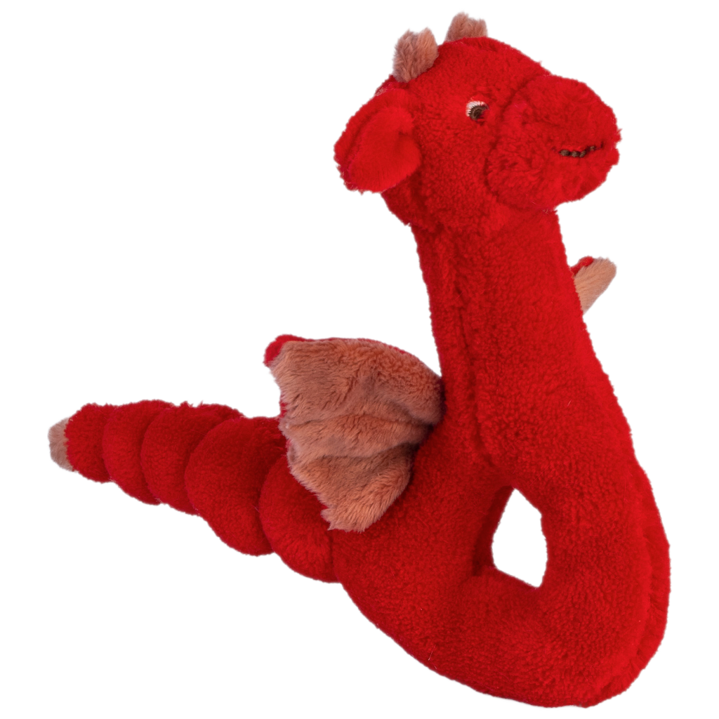 Happy Horse Draak Tine Rammelaar - Rood - Baby cadeau