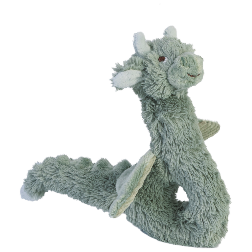 Happy Horse Draak Drake Rammelaar - Groen - Baby cadeau