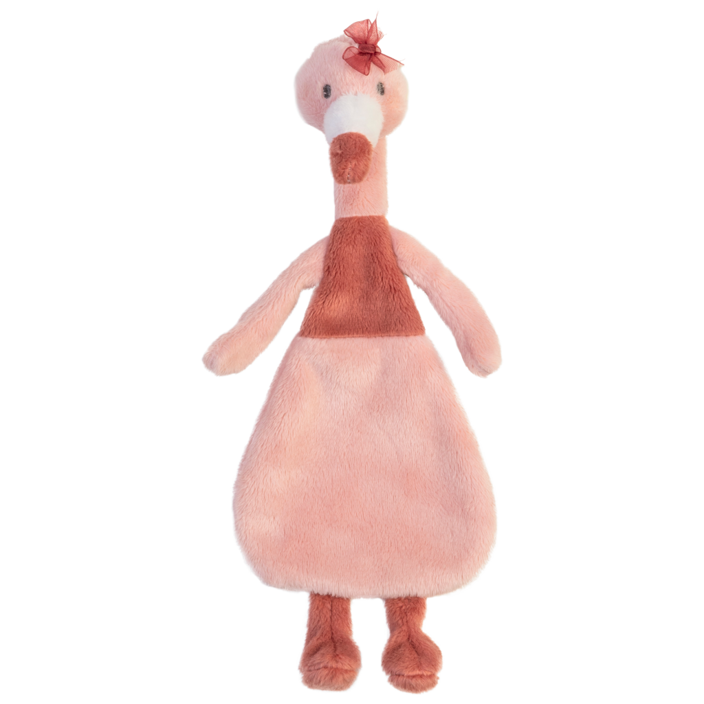 Happy Horse Flamingo Fiddle Knuffoeldoekje - Oud roze - Baby cadeau