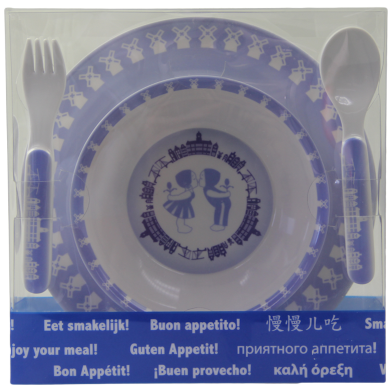 Elcee-Haly - Kinderservies met Delftsblauw decor