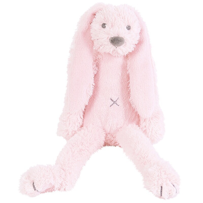 Geschenkverpakking Konijn Richie Roze Knuffel no. 1 - 28 cm / Knuffeldoekje - 33 cm
